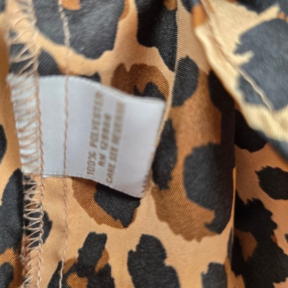 Adrienne‎ Vittadini Collection Women's Leopard Print V Neck 3/4 Sleeve Top Small - Picture 7 of 11